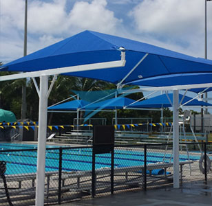 Water Park Pool- Outside Shade Blue
