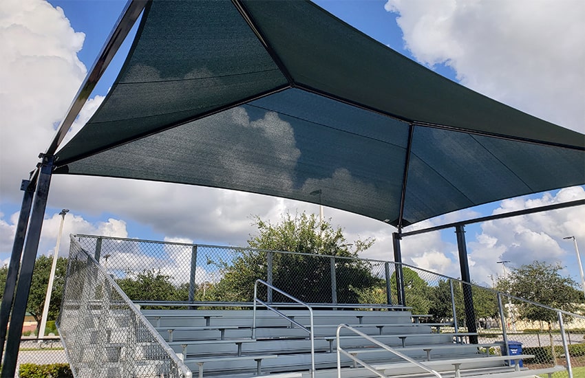 Bleacher Shade Structure Options