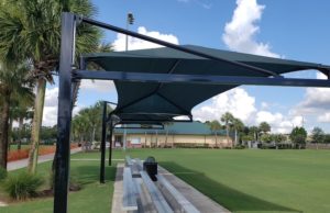 Abacoa complex shaded bleachers