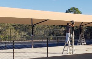 Shade structure installation