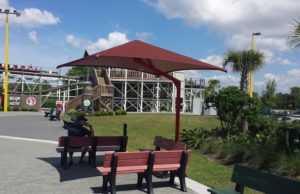 Seating Center Post Shade Umbrella