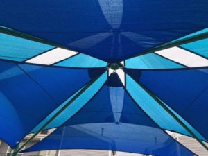Multi-level shade sails