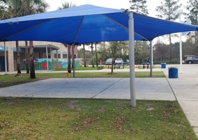 Hexagon shade structure