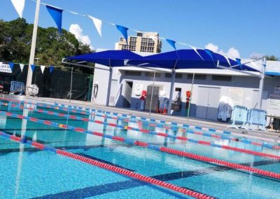 poolside shade structure