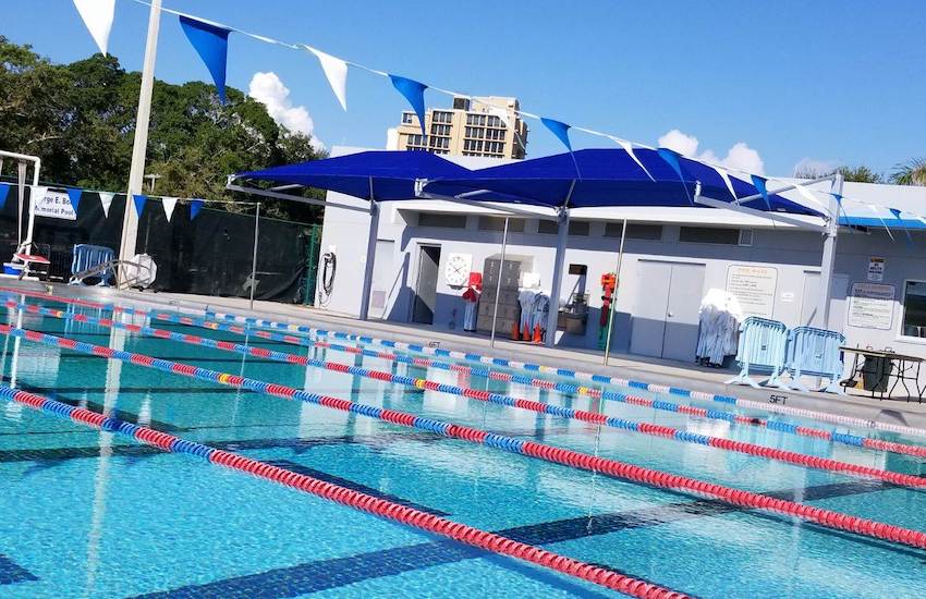 poolside shade structure