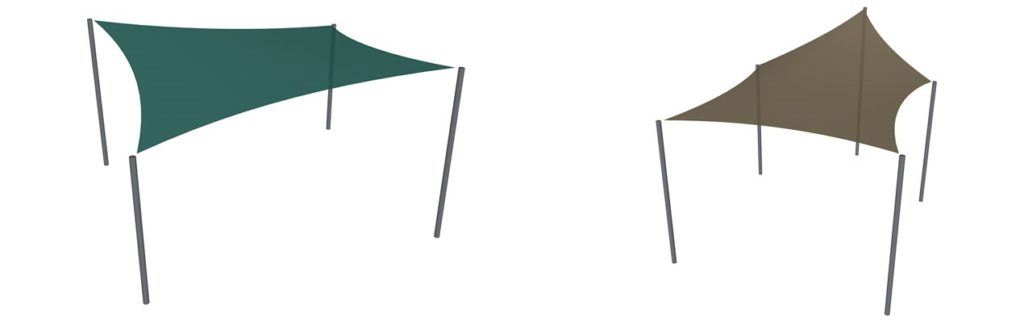 shade sail configurations